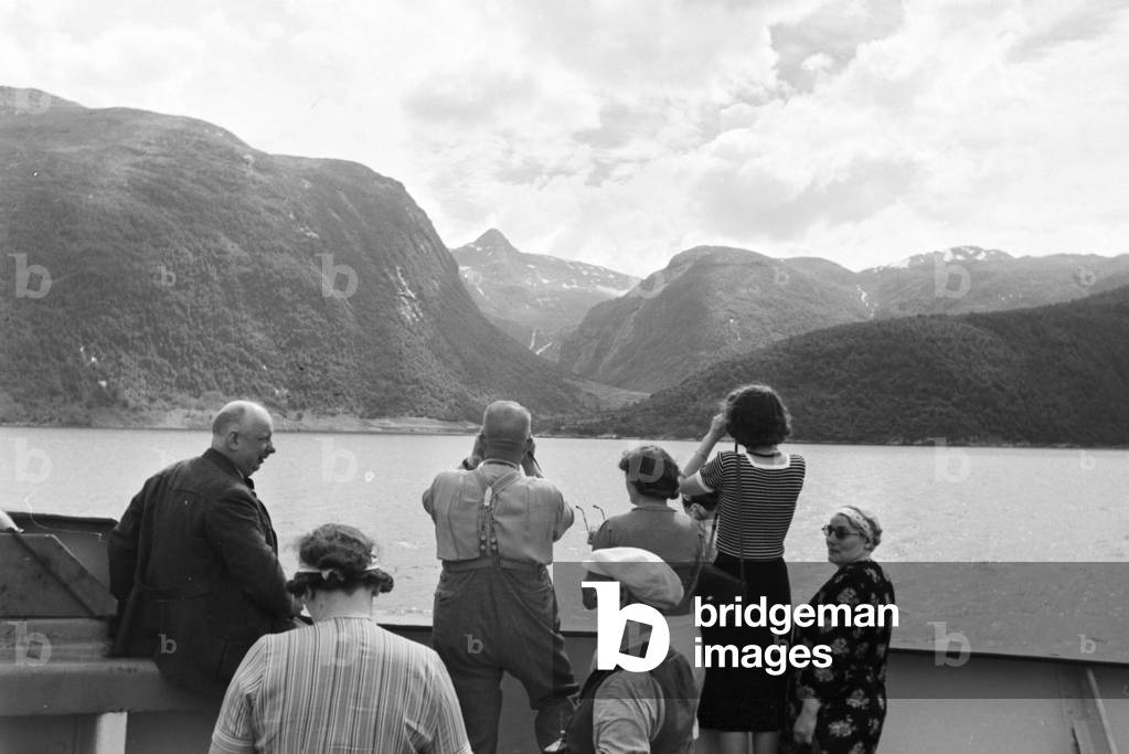 A cruise to Norway, Germany 1930s (b/w photo)