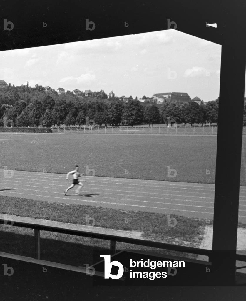 A trip to Tübingen, Germany 1930s (b/w photo)