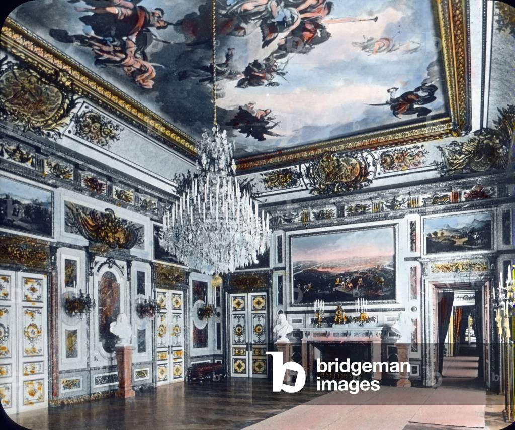 Guards' hall at the new Herrenchiemsee castle at Herrenchiemsee in Bavaria