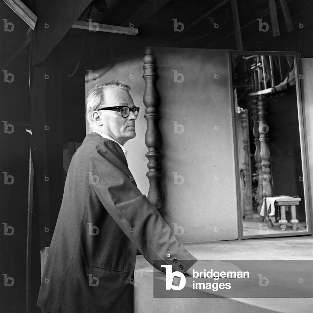 German puppeteer Professor Harro Siegel at Braunschweig, Germany 1960s