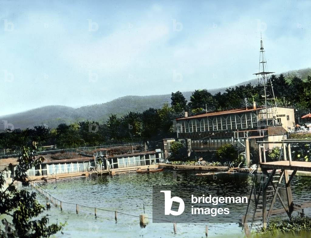 The public sea bath at Gernrode in the Harz region