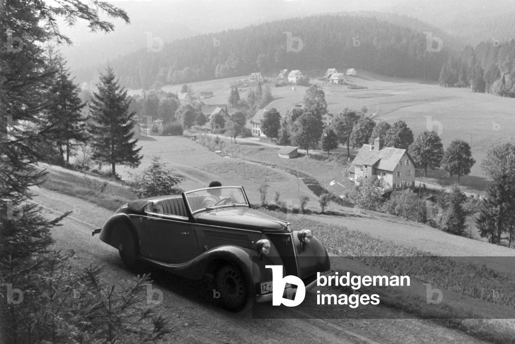 Holidays in the Black Forest, Germany 1930s (b/w photo)
