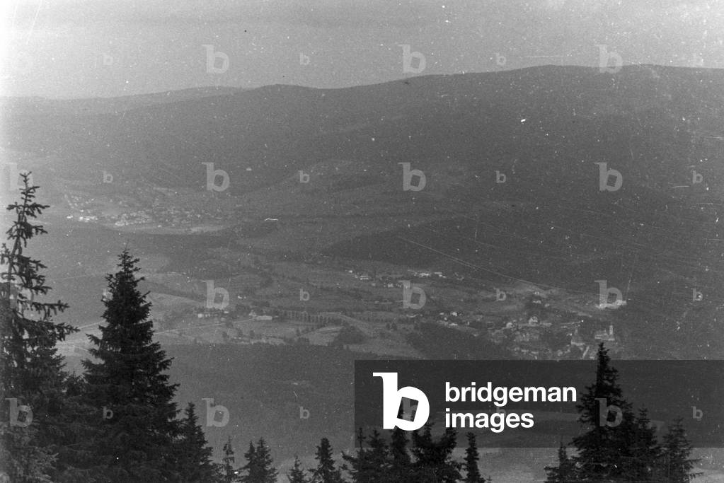 visitation of the citys Nürnberg and Cham, Germany 1930s (b/w photo)