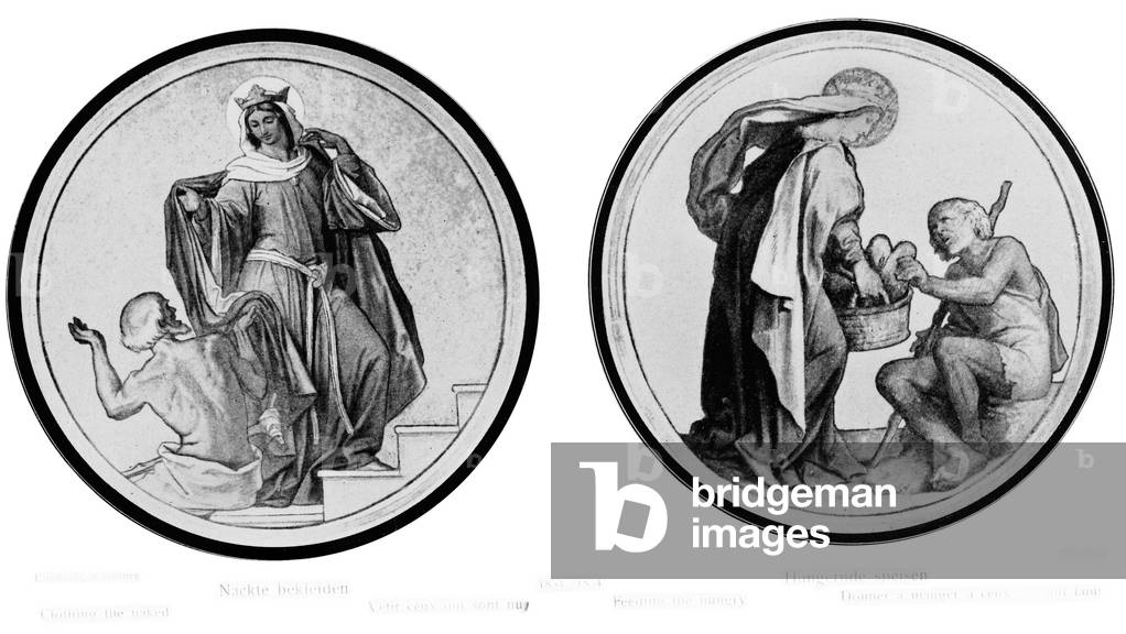 Scene of the life of holy Elizabeth of Hungary
