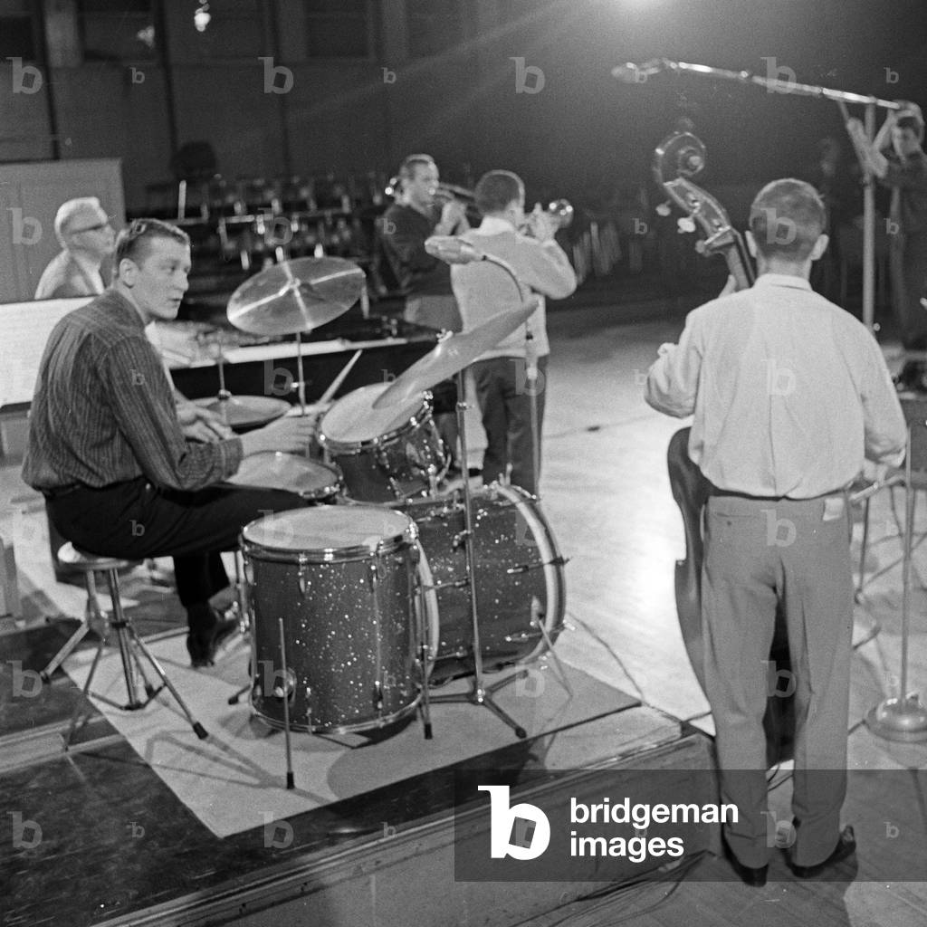 Musicians at the Hamburg jazz workshop, Germany 1960s