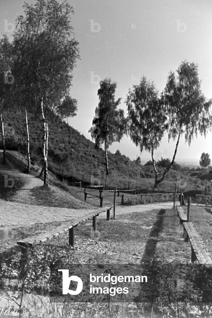 A round trip through Upper Silesia, Germany 1930s (b/w photo)