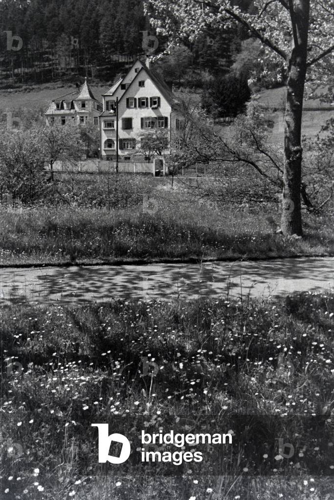 A trip to Hirsau, Black Forest, Germany 1930s (b/w photo)