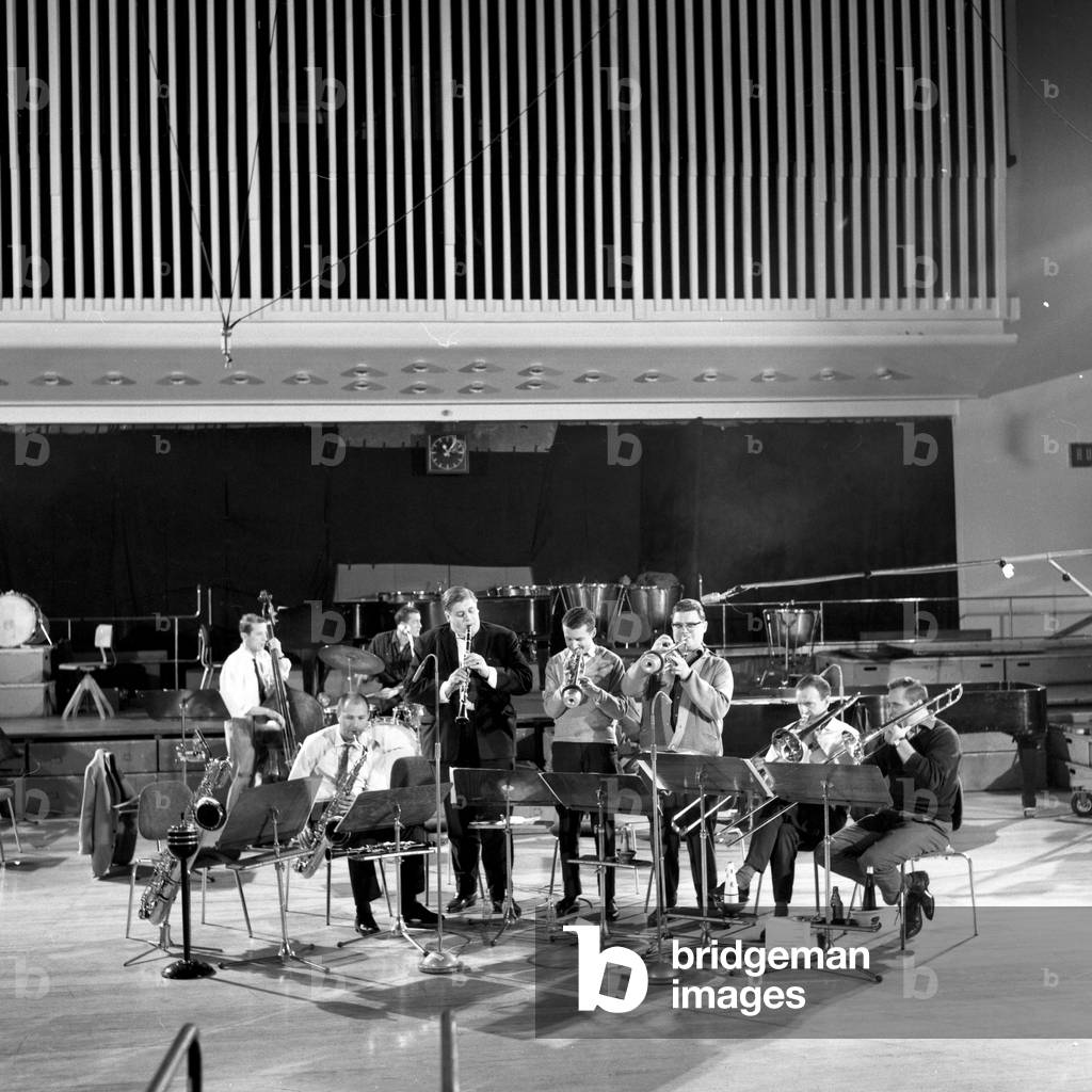 Musicians at the Hamburg jazz workshop, Germany 1960s