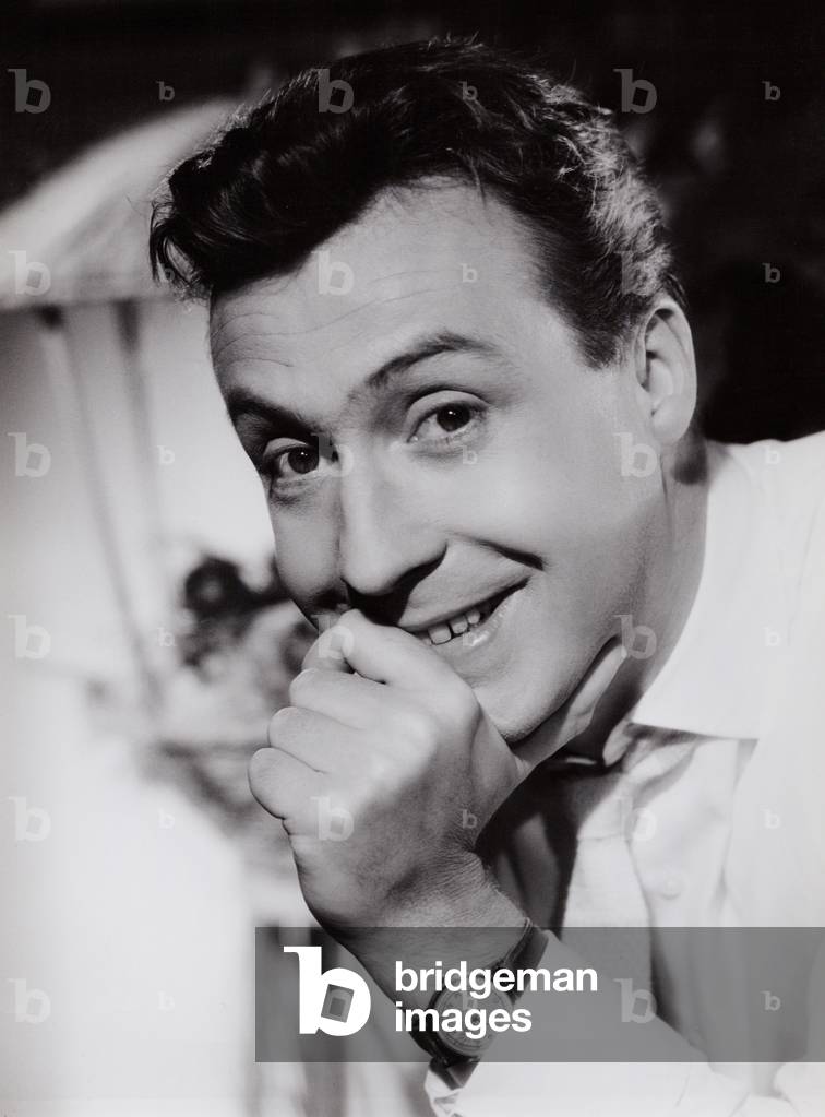 Austrian actor, singer and entertainer Peter Alexander, Germany 1958 (b/w photo)
