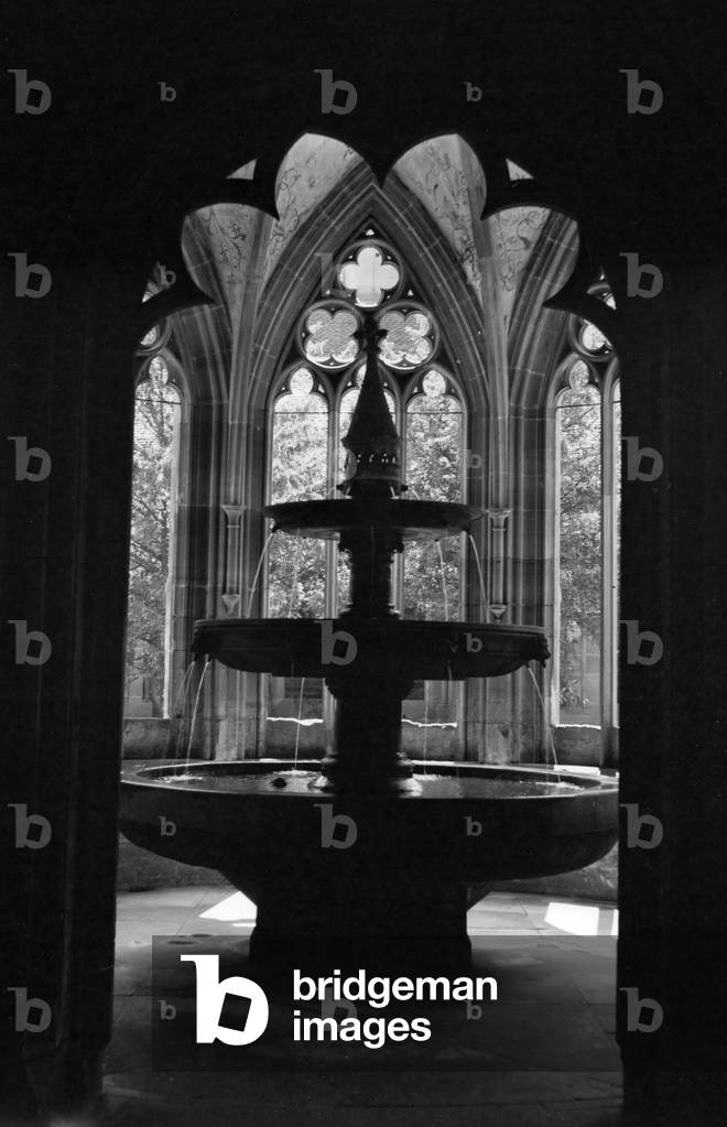 At spa resort Bad Nauheim, Germany 1930s (b/w photo)