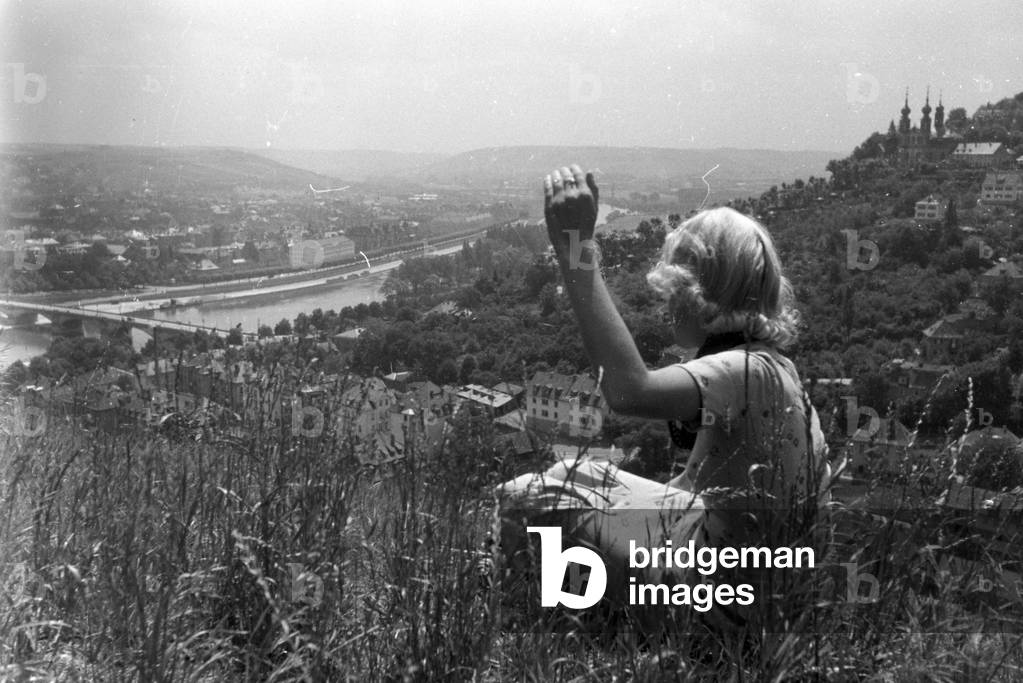 A trip to Würzburg, Germany 1930s (b/w photo)
