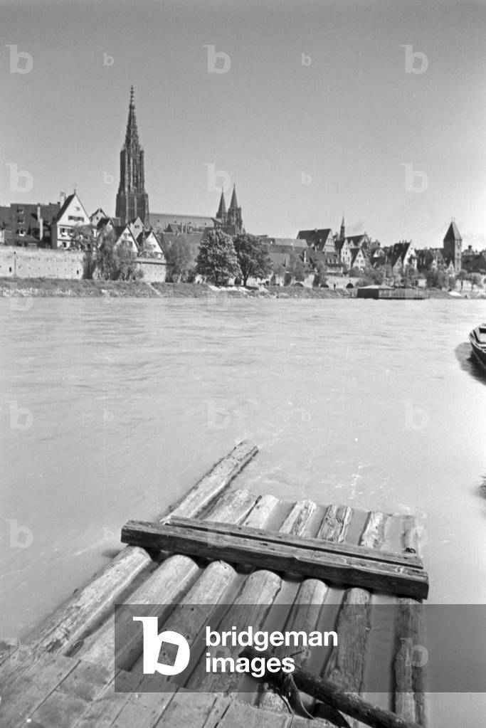 A trip to Ulm, Germany 1930s (b/w photo)