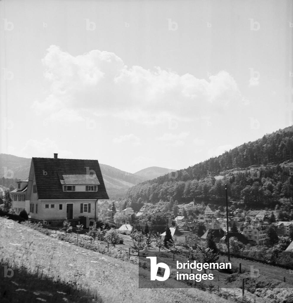 A trip to Bad Rippoldsau Schapbach, Germany 1930s (b/w photo)