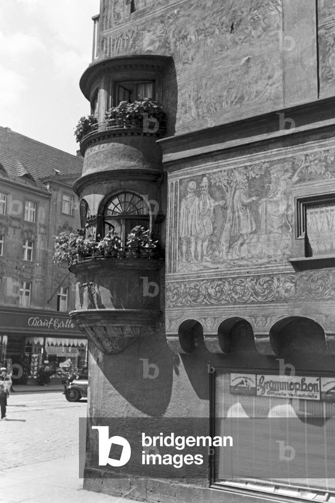 A trip to Liegnitz, Germany 1930s (b/w photo)