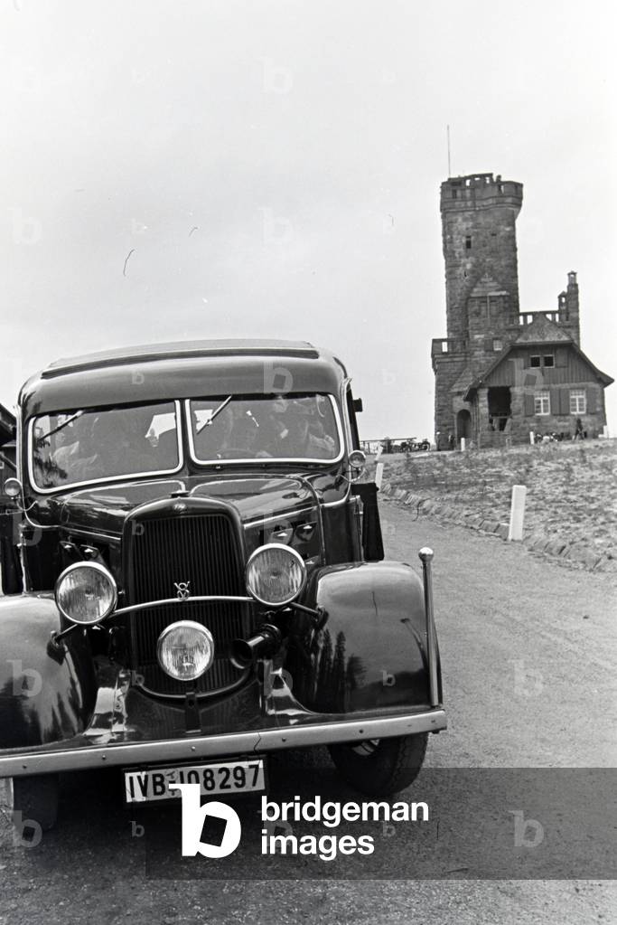 An excursion to Freiburg im Breisgau, Germany 1930s (b/w photo)