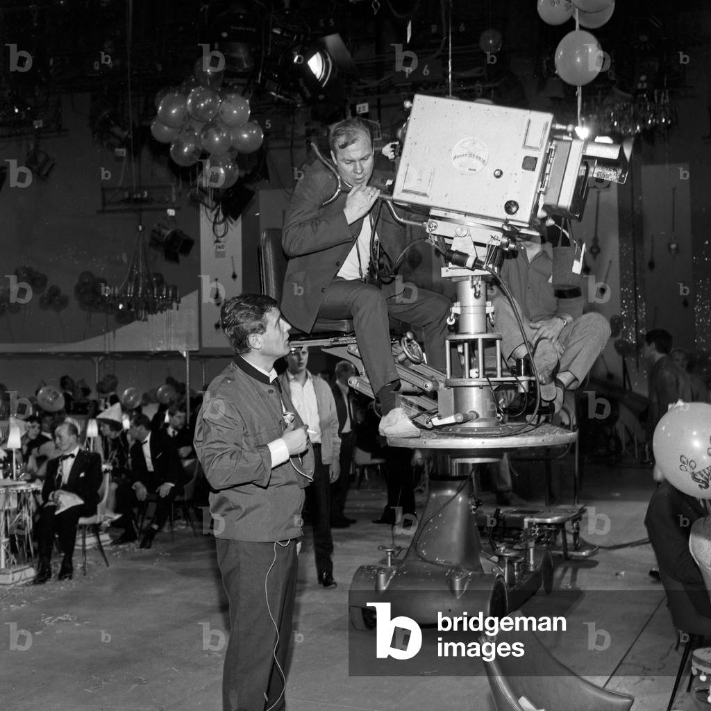 At the set to new year's eve TV show 