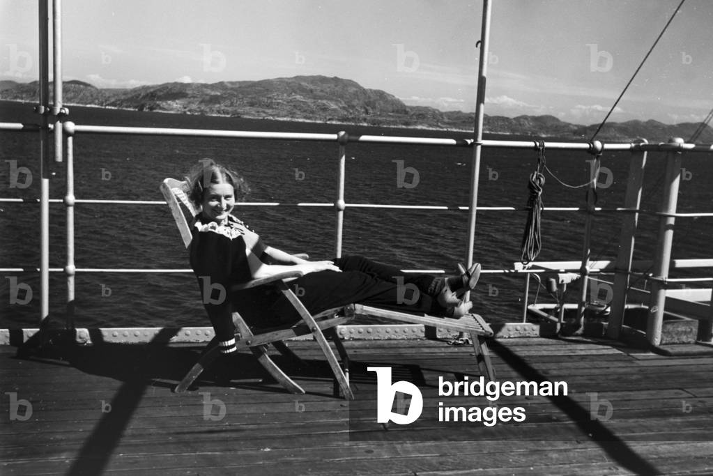A cruise to Norway, Germany 1930s (b/w photo)