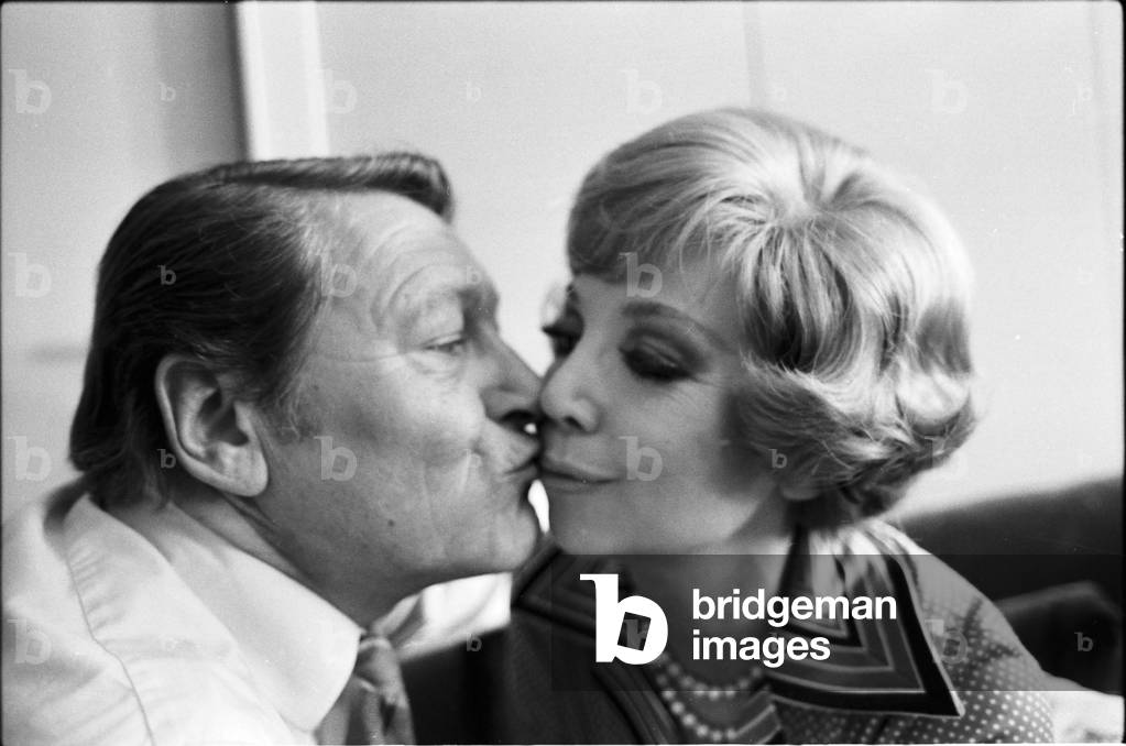 German opera singer Anneliese Rothenberger with her husband Gerd Wendelin Dieberitz, Germany 1970s