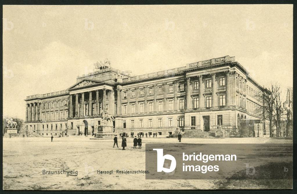 Germany, Lower Saxony, Braunschweig, (Brunswick) , ducal castle, around 1906 (postcard)