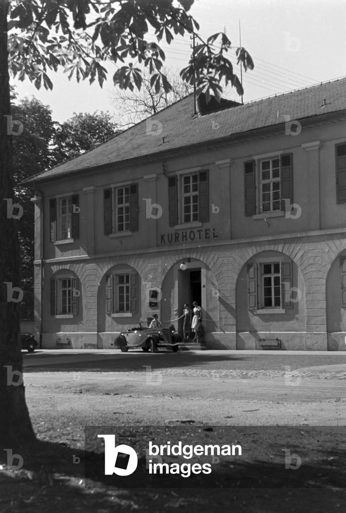 A stay at a health resort in Bad Rappenau, Germany 1930s (b/w photo)