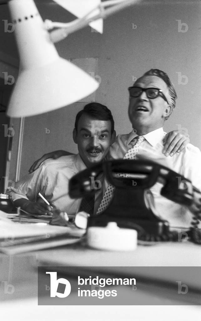Every day routine at an editor's office at Norddeutscher Rundfunk, Germany 1960s