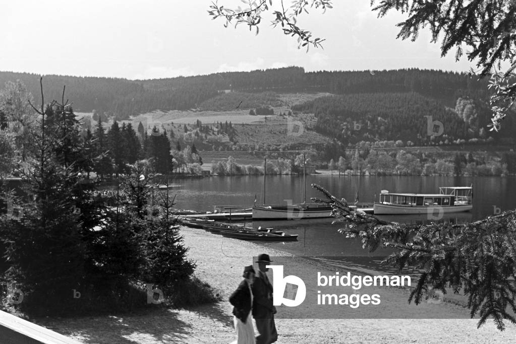 The Titisee in the Southern Black Forest, Germany 1930s (b/w photo)