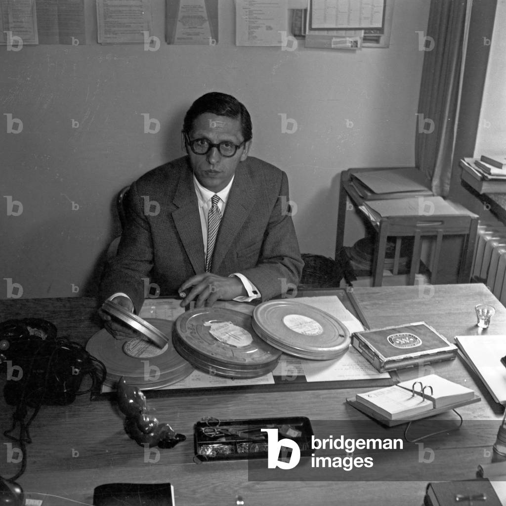 TV journalist Ruediger Proske, Germany 1950s