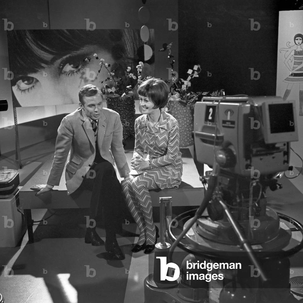 At the set to new year's eve TV show 