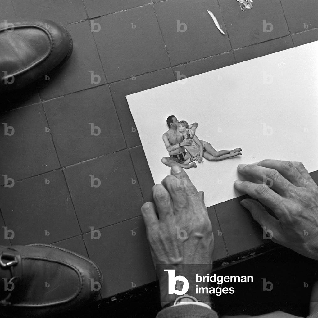 Producing a Barbarella comic strip, Germany 1960s