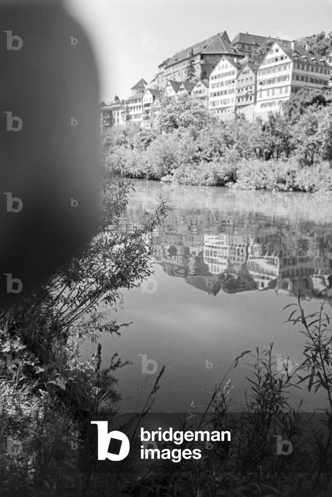 A trip to Tübingen, Germany 1930s (b/w photo)
