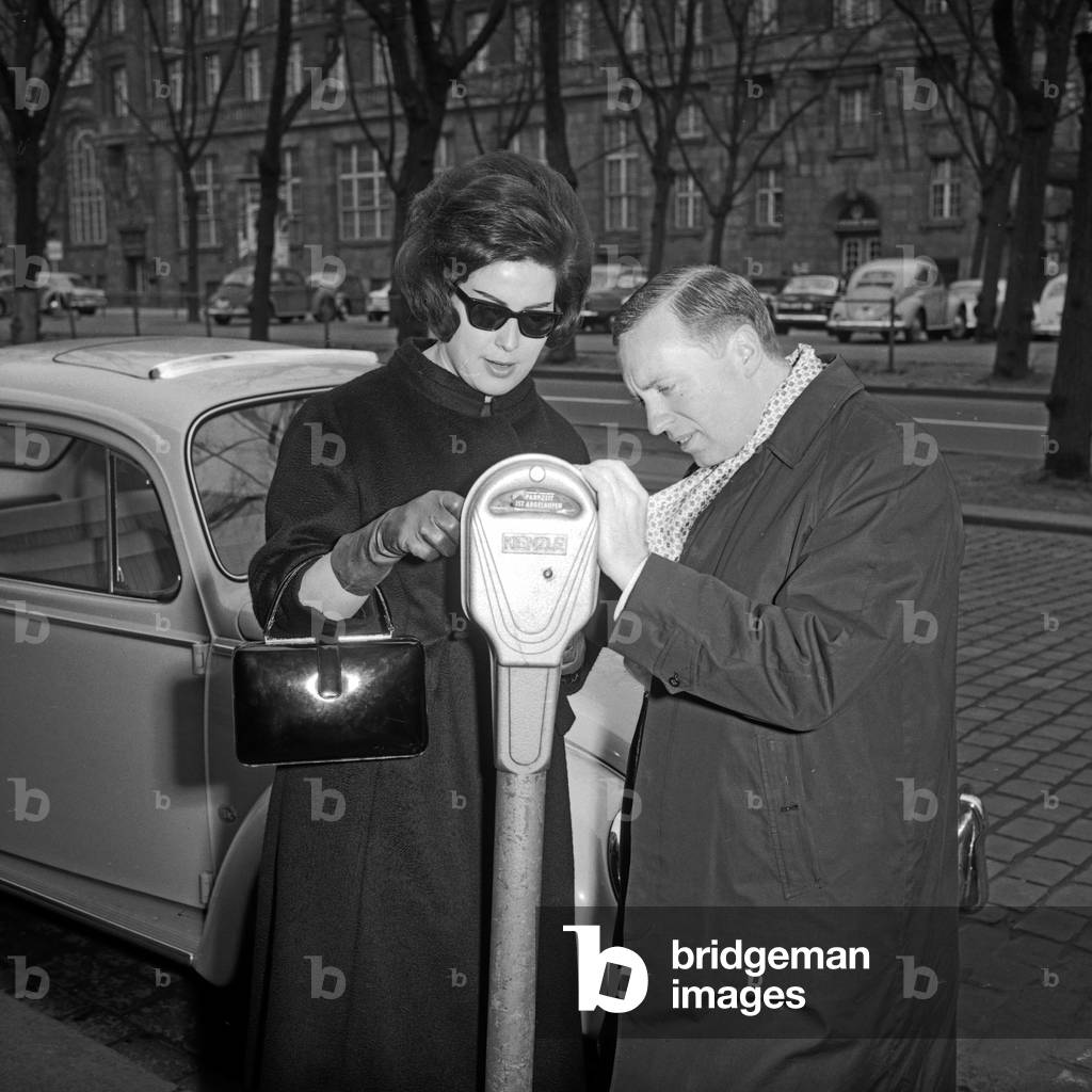 Austrian opera singer Gundula Janowitz at Hamburg, Germany 1960s