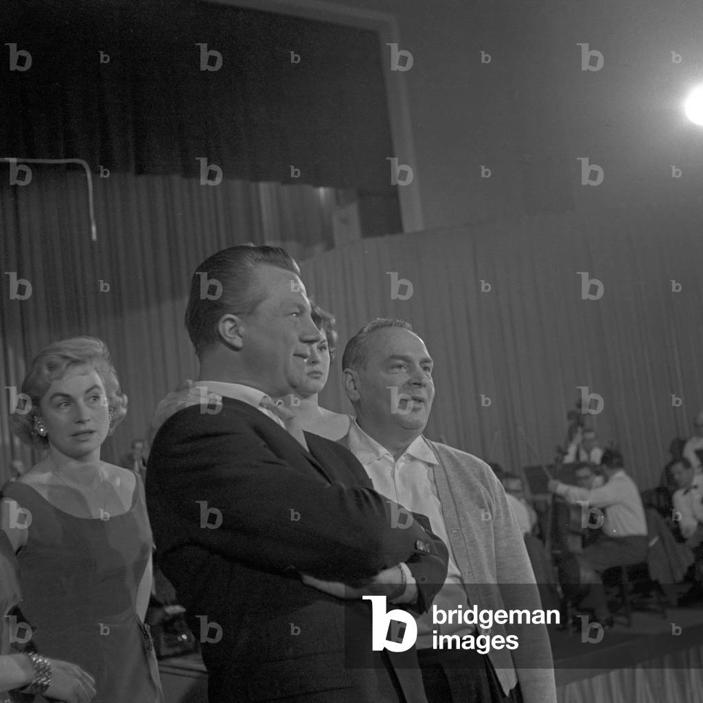German opera singer Rudolf Schock after performing at Grosse Hamburger Musikhalle at Hamburg, Germany 1950s