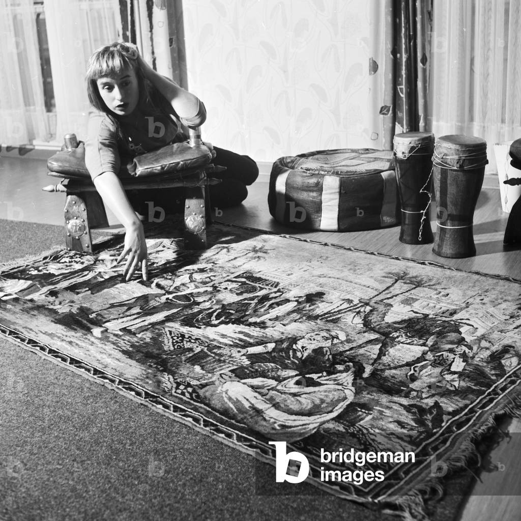 German singer and actress Sybille Pagel, later Danny Mann, June 1957