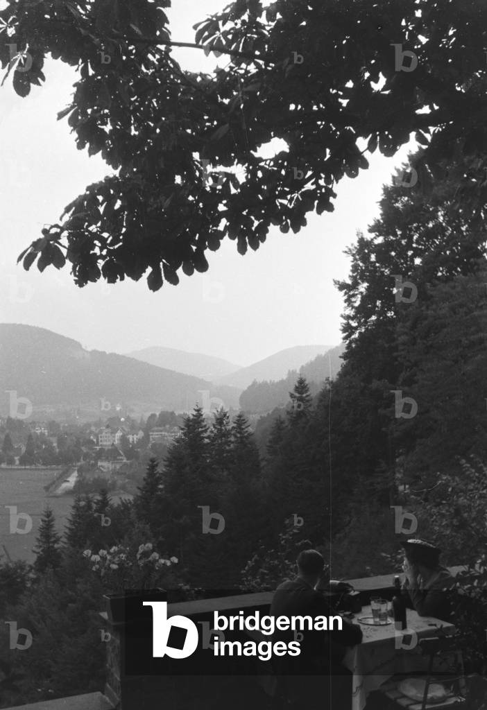 Holidays in the Black Forest, Germany 1930s (b/w photo)