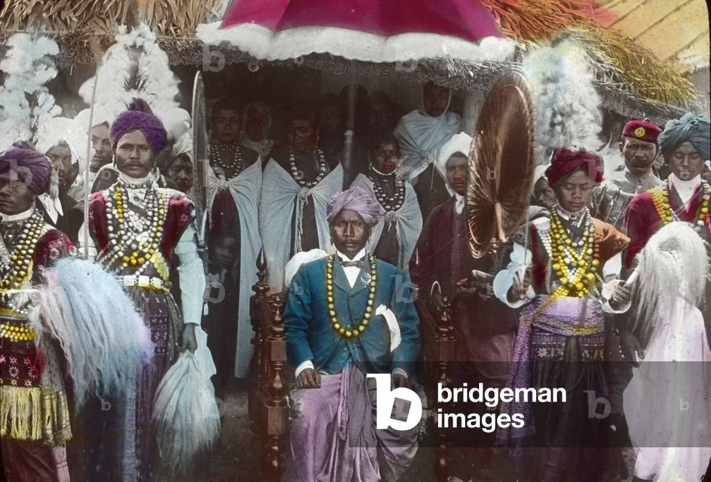 India, royal suite of a nobleman, image date: circa 1910. Carl Simon Archive
