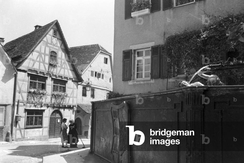 A trip to Marbach, Germany 1930s (b/w photo)