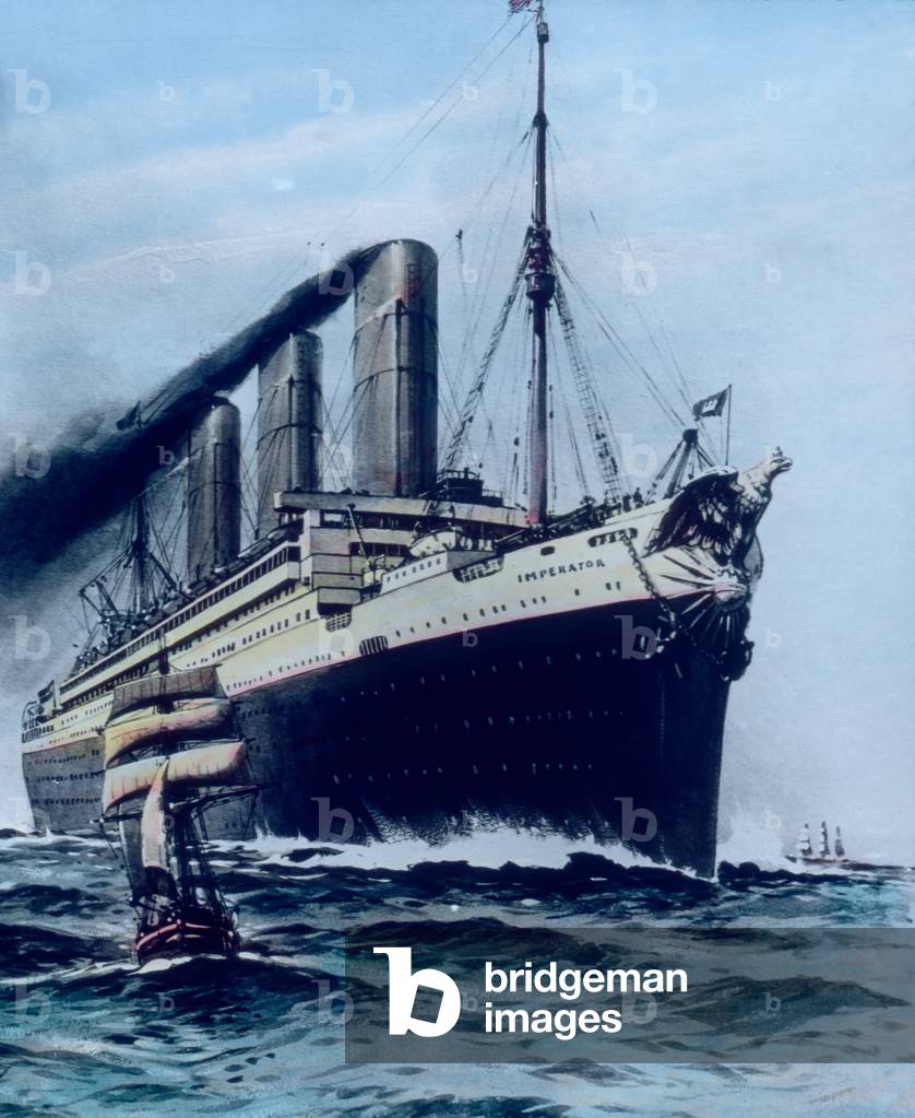 Steam ship on great journey, 1920s