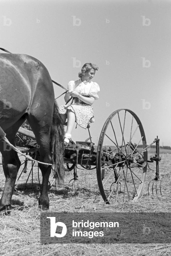 The Austrian actress on her holidays, Germany 1930s (b/w photo)