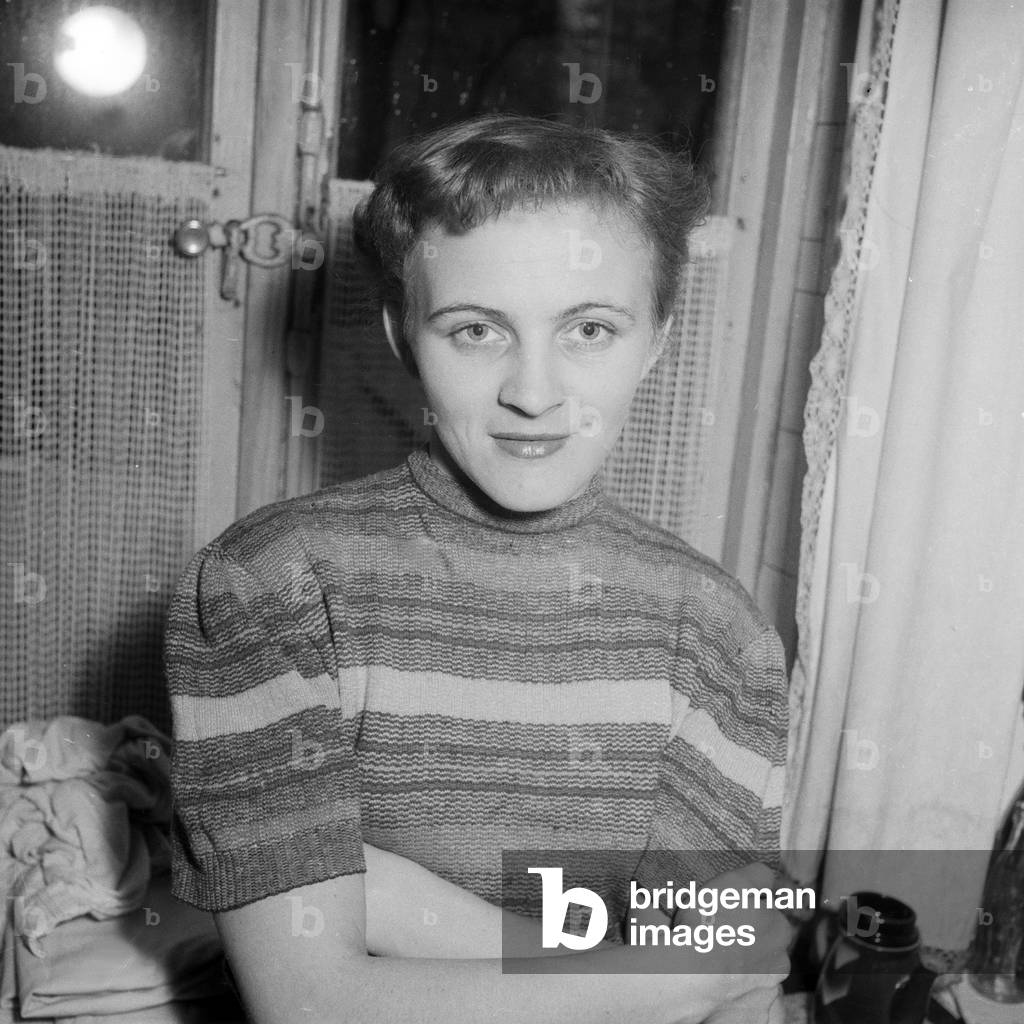 Portrait of a young woman from Germany, beginnng 1950s