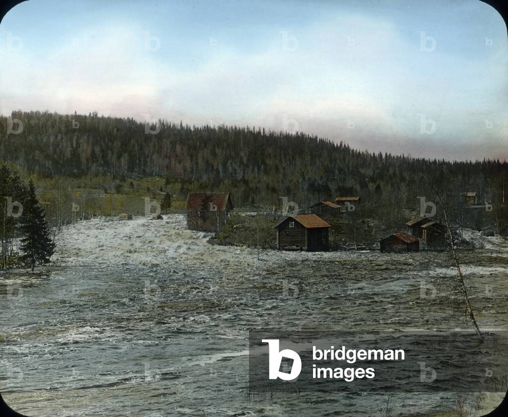 A cataract as it's described in an old Finnish national tune: wild, thunderous and strong, Finland 1920s