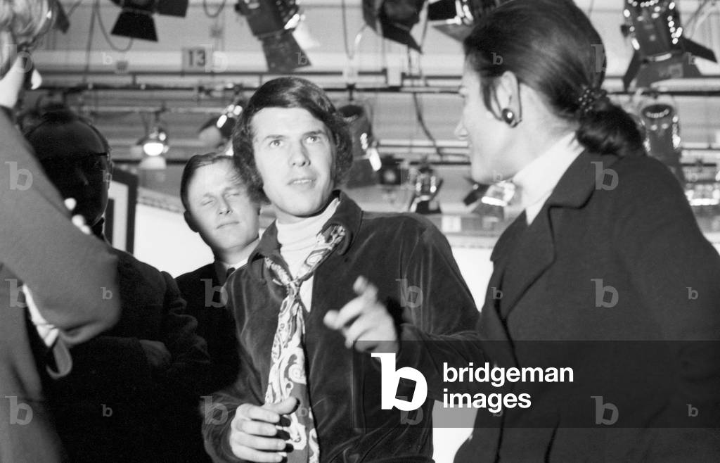 The Belgian Salvatore Adamo pop singer Salvatore Adamo (center), Germany 1969