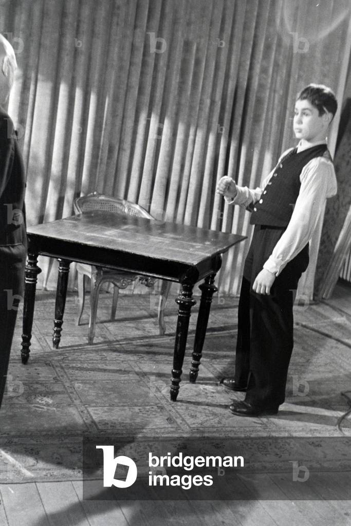 Actors at the audition for the film Familienanschluss by Carl Boese, Germany ca.1940 (b/w photo)