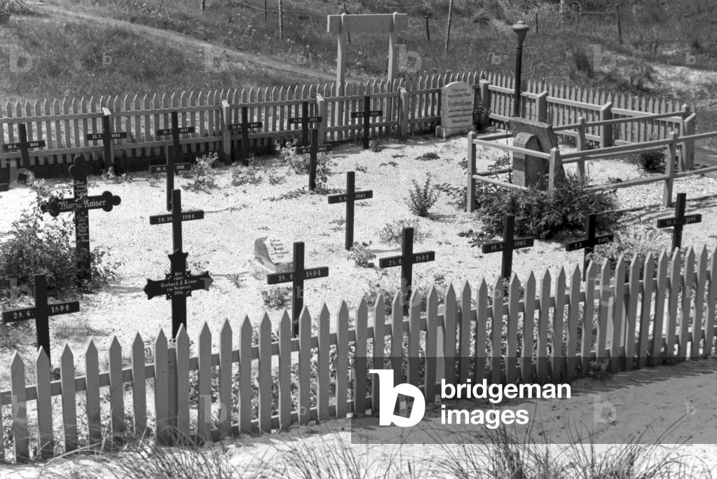 A trip to Heligoland, Germany 1930s (b/w photo)