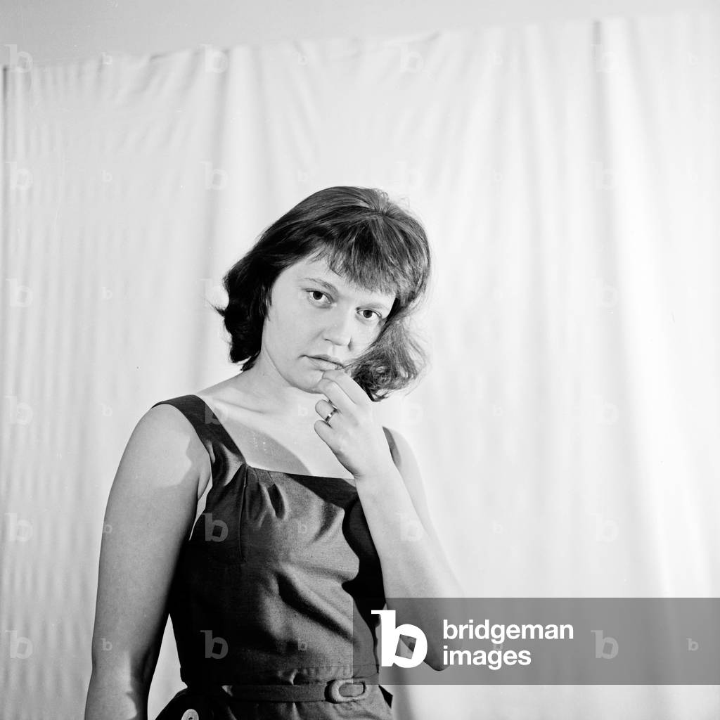 Portrait of a young woman, Germany 1950s