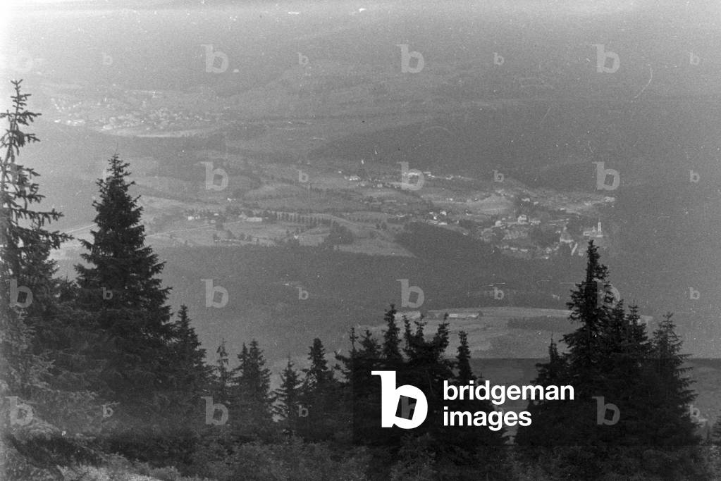 visitation of the citys Nürnberg and Cham, Germany 1930s (b/w photo)