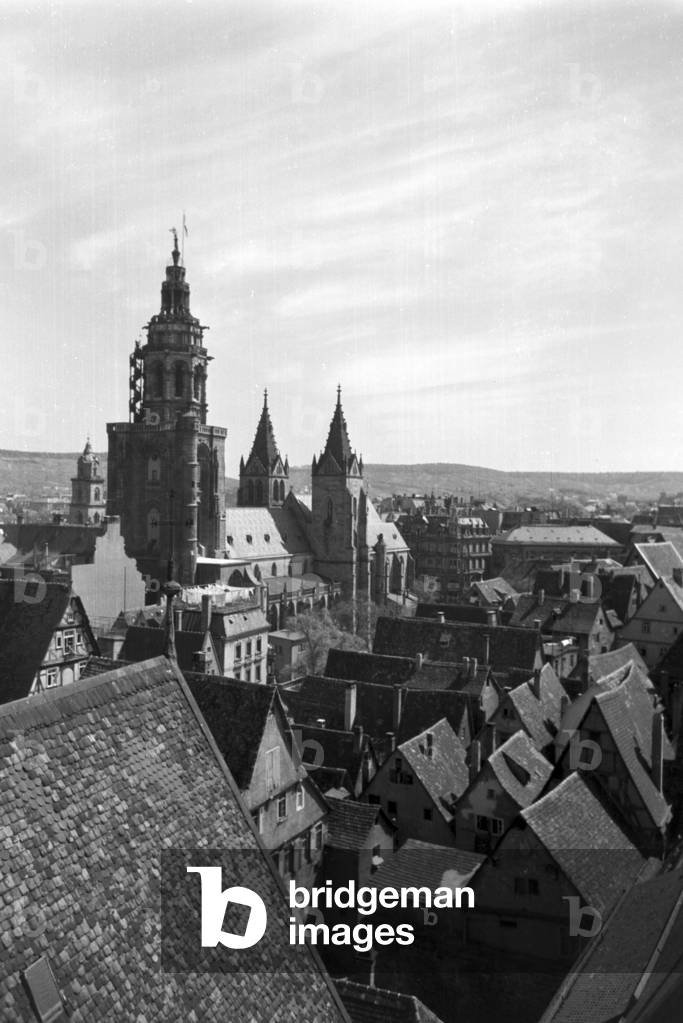 A trip to Heilbronn, Germany 1930s (b/w photo)