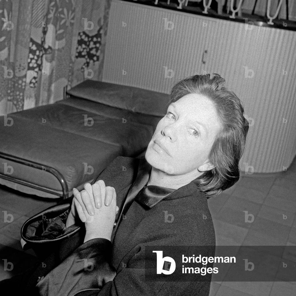 German actress Elisabeth Flickenschildt at Hamburg, Germany 1950s