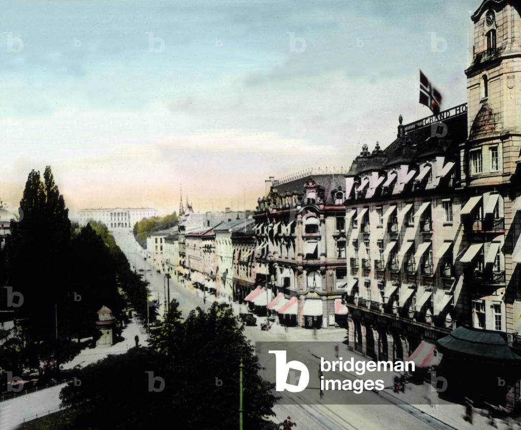 Norway, Kristiania (now Oslo) , the Grand Hotel, image date: circa 1910. Carl Simon Archive