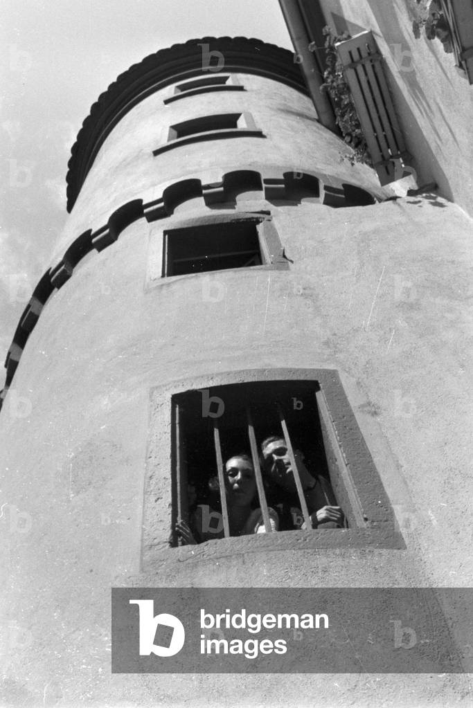 A trip to Wertheim, Germany 1930s (b/w photo)