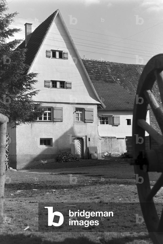 A trip to Trossingen, Germany 1930s (b/w photo)